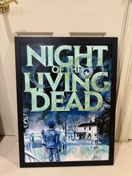 Night Of The Living Dead Hand Framed Canvas
