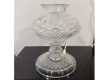Crystal Cut Glass Hurricane Lamp