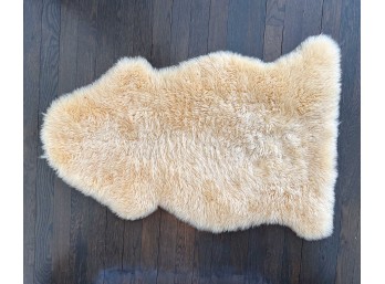 Sheepskin And Leather Area Rug