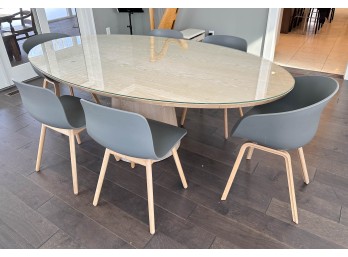 Modern Custom Made Dining Table With (6) About Design Within Reach HEY About A Chair 22 Armchair 2.0