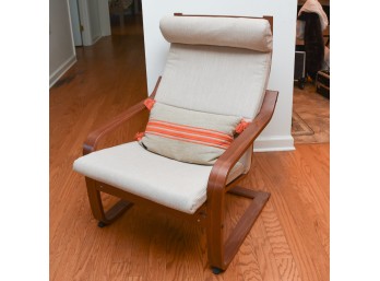 Ikea Poang Danish Modern Upholstered Chair