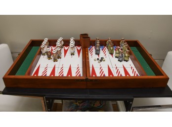 Vintage KGB Versus CIA Backgammon Set