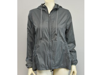 Grey Hoodie Rain Coat By Anatomie