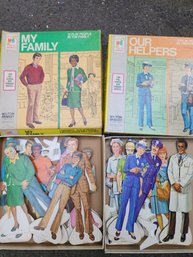 1970s Milton Bradley Play People, 2 Sets In Boxes