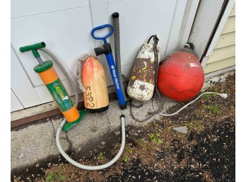 Collection Of Buoys And Pumps