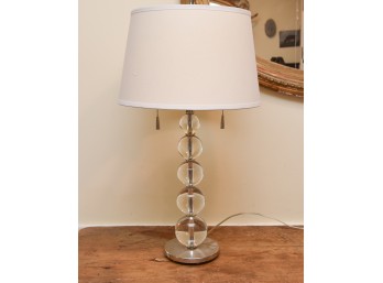 Modern Lead Crystal Orb Lamp