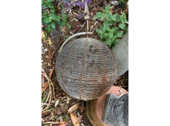 Vintage Wire Garden Globe Sphere