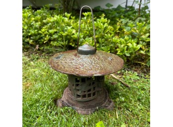 Cast Iron Art Nouveau Bird Feeder
