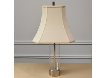 West Elm Modern Silver Column Table Lamp