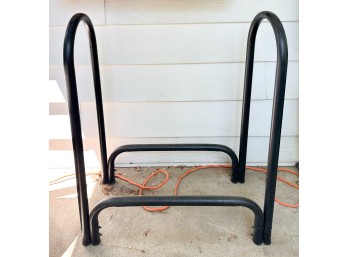 Black Metal Log Holder
