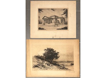 Antique And Vintage Etchings By Don Swann And Hendrik-Kirk Kruseman Van Elten