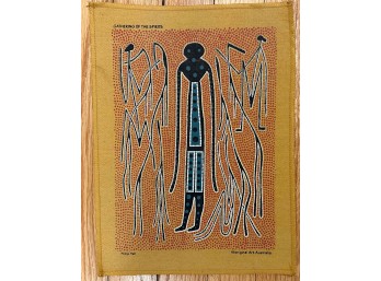 Gathering Of The Spirits By Phillip Hall Aboriginal Textile Print
