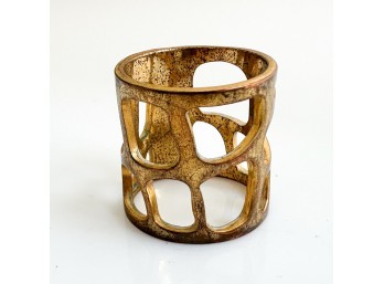 Yves St. Laurent Gold Toned Geometric Ring