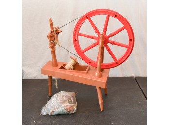 Vintage Toy Spinning Wheel In Original Box