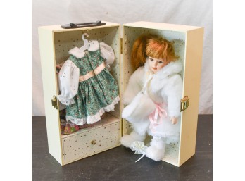 Heritage Mint Ltd. 'Lasting Impressions' Porcelain Doll With A Traveling Wardrobe