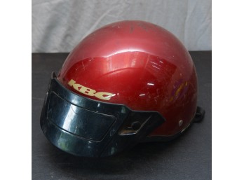 Snell KBC Red Fiberglass Motorcycle Helmet