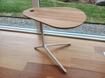 Sleek Gloster Trident Teak Accent Table - 1 Of 2