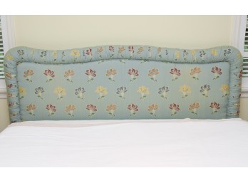 Floral Upholstered Headboard And Frame