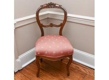 Antique Victorian Walnut Balloon-back Chair