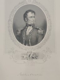 1896 Engraving Of Commodore Stephen Decatur