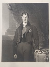 1844 Engraving Earl Of Aberdeen