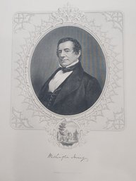 1896 Engraving Washington Irving