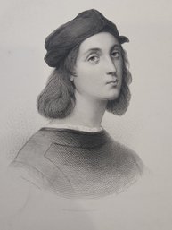 Engraving Of Self Portrait By Raphael, Metzmacher