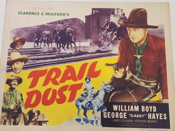1936 Lobby Card Trail Dust William Boyd