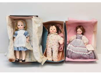 (3) Vintage Madame Alexander Dolls Including Alice And Little Huggums