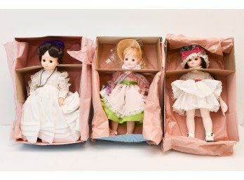 (3) Vintage Madame Alexander Dolls Including Emily Dickinson