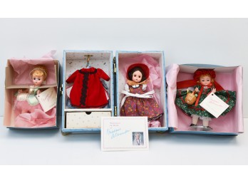 (3) Vintage Madame Alexander Dolls, One With Dressing Case