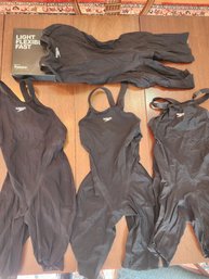 4 Speedo Size 23 Competition Racing Suits (light Use)