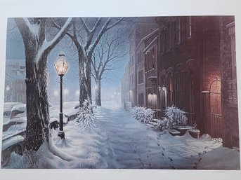 Signed Numbered HT Becker 'old Town' Art Litho