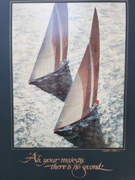 1983 Christopher Blossom Americas Cup Litho