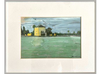 'Yellow House' Original Painting Signed