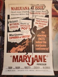 1968 Mary Jane Original Movie Poster