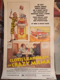 1975 Crazy Mama Original Movie Poster