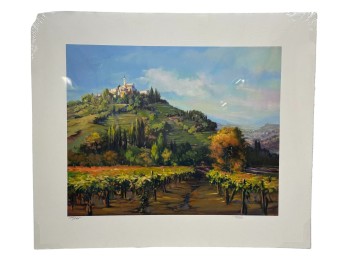Jennie Tomao “Wine Country” Signed Limited Edition Silkscreen, $300.00 Original Retail