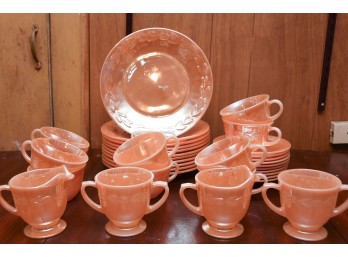 Set Of Vintage Carnival Ware Serving Dishes