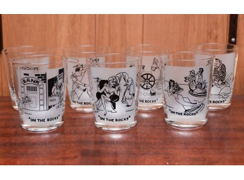 7-Piece Collection Of Vintage Rock Glasses