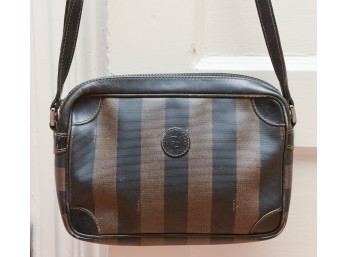 Fendi Striped Leather Handbag