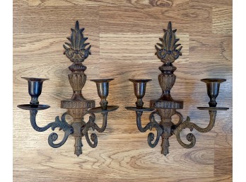 Pair Of Double Taper Candle Holders