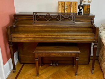 Story & Clark Upright Piano, Stool & Sheet Music