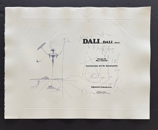 Salvador Dali Etching 1970s Lithograph