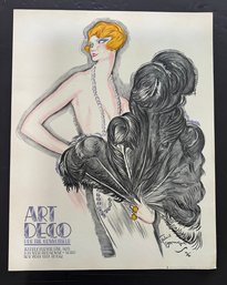 1983 Art Deco Lithograph Plate Signature