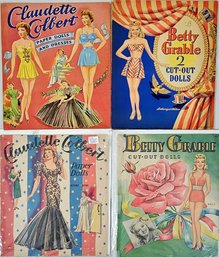 1940's Era Group Of 4 Paper Dolls Books