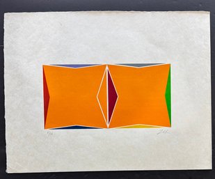 Larry Zox Silkscreen Limited Edition Hand Signed 1970s Art Print.