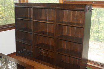 Early Stickley Open Bookcase  Rare Arts & Crafts Piece