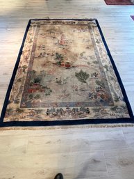 Tien Sien Chinese Wool Rug, Vintage, STUNNING!