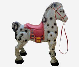 Rare Vintage 1940s Mobo Metal Bronco Toy Horse From England